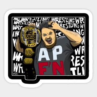 Going Crazy wrestling wrestling wrestling Sticker